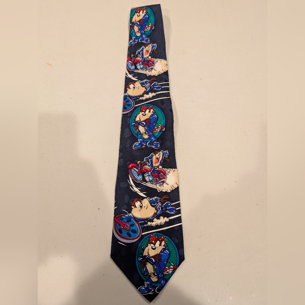 Looney Tunes Mania TAZ Motorcycle Tie